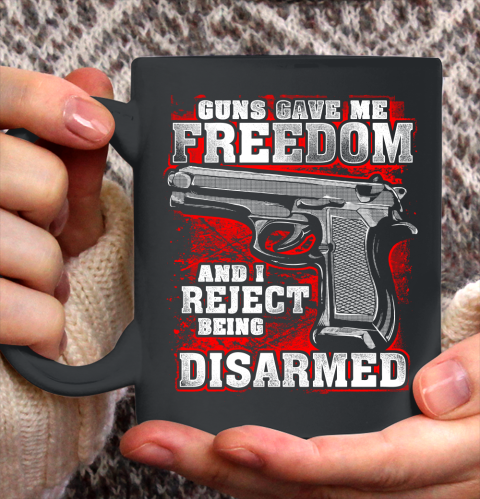 Veteran Shirt Gun Control Freedom Disarmed Ceramic Mug 11oz