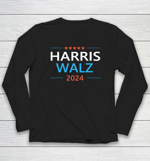 Harris Walz 2024 For President Patriotic Kamala Democrat Long Sleeve T-Shirt