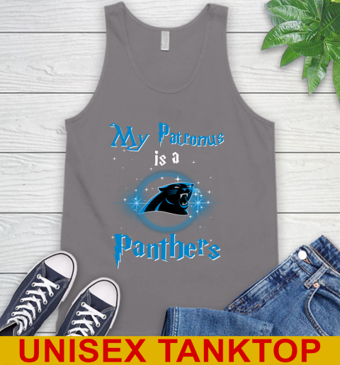 NFL Football Harry Potter My Patronus Is A Carolina Panthers Tank Top 6