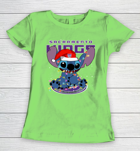 Sacramento Kings NBA noel stitch Basketball Christmas Women's T-Shirt 5