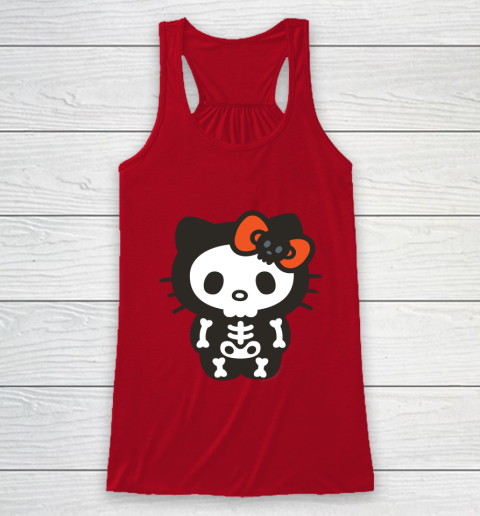 Hello Kitty Skeleton Halloween Racerback Tank 4