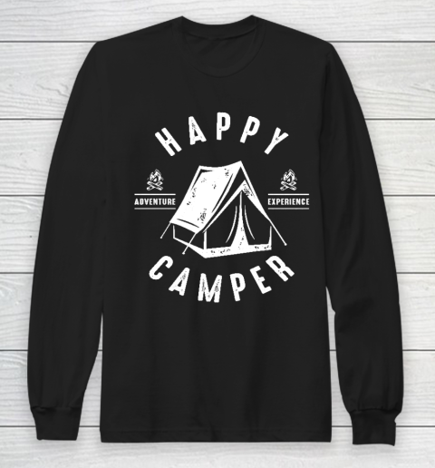 Happy Camping Camper Tent W Long Sleeve T-Shirt