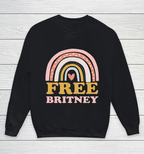 Womens Free Britney FreeBritney Rainbow Youth Sweatshirt