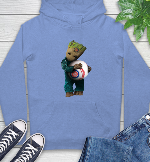 MLB Groot Guardians Of The Galaxy Baseball Sports Chicago Cubs Hoodie 11