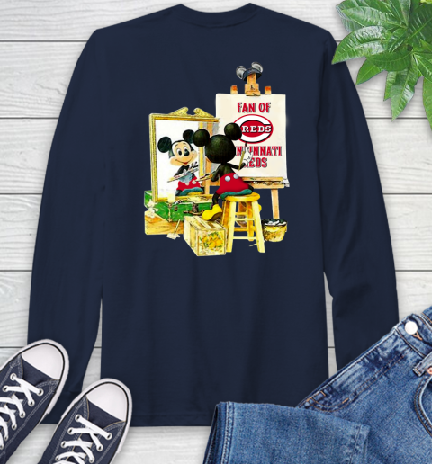 MLB Baseball Cincinnati Reds Mickey Drawing Shirt 56