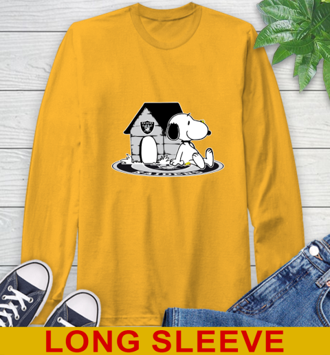 NFL Football Oakland Raiders Snoopy The Peanuts Movie Shirt Long Sleeve T-Shirt 3