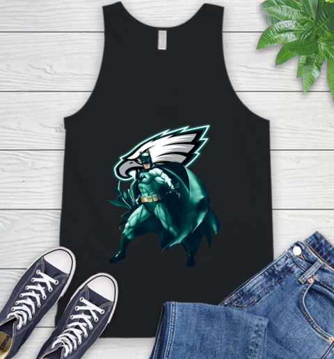 NFL Batman Football Sports Philadelphia Eagles Tank Top 2