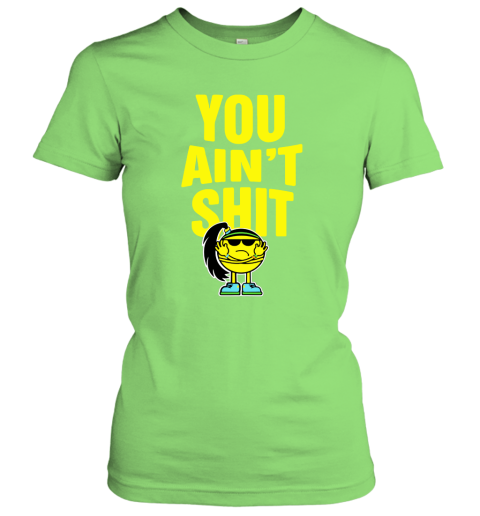 2lok bayley you aint shit its bayley bitch wwe shirts ladies t shirt 20 front lime
