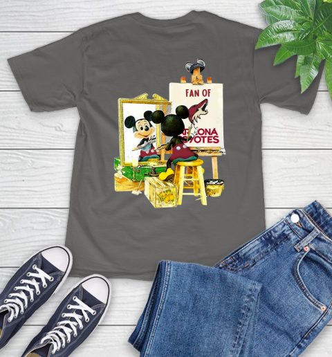 NHL Hockey Arizona Coyotes Mickey Drawing Shirt - Image 12