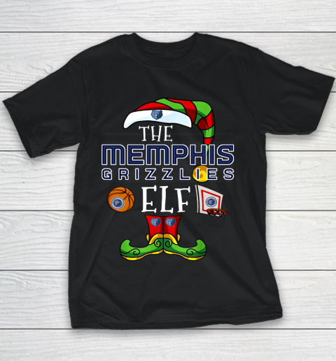 Memphis Grizzlies Christmas ELF Funny NBA Youth T-Shirt