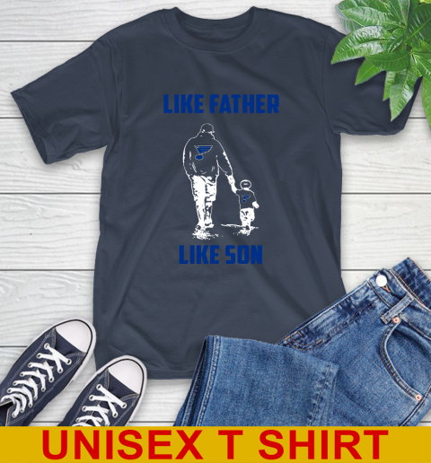 St.Louis Blues NHL Hockey Like Father Like Son Sports T-Shirt 15