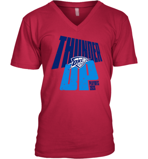Oklahoma City Thunder Up Playoffs 2025 V-Neck T-Shirt