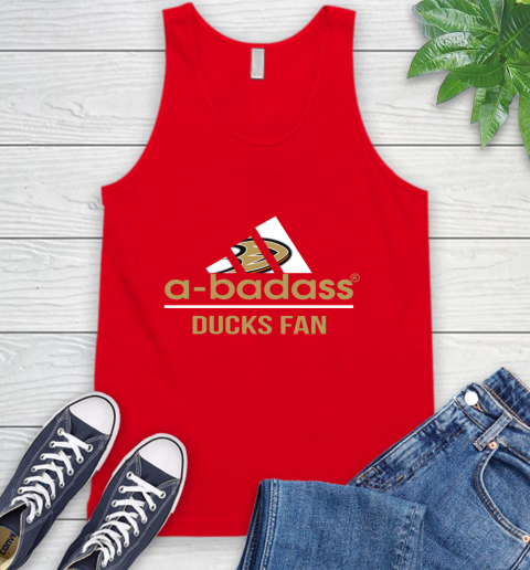 NHL A Badass Anaheim Ducks Fan Adidas Hockey Sports Tank Top 5