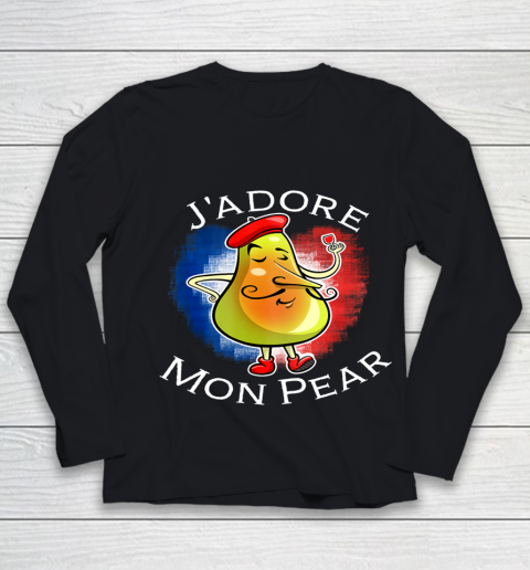 Funny J Adore Mon Pear Graphic For Papa On Fathers Day Pun Youth Long Sleeve