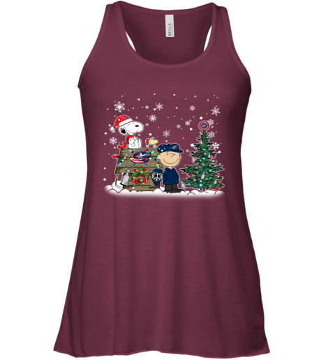 NHL Columbus Blue Jackets Snoopy Charlie Brown Woodstock Christmas Stanley Cup Hockey T Shirt SpM8JjOJINz flowy tank 32 95 151514 front maroon