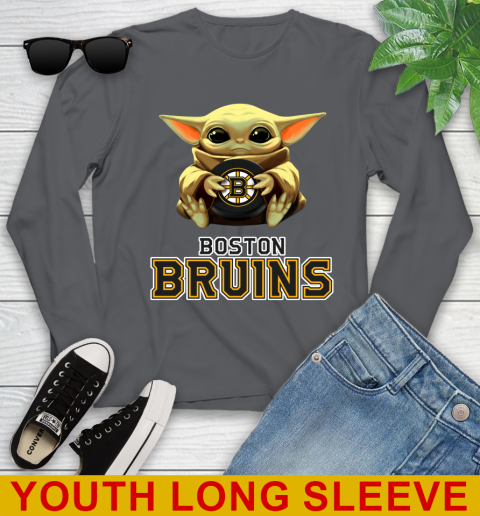 NHL Hockey Boston Bruins Star Wars Baby Yoda Shirt 130