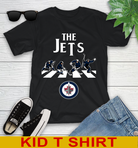 NHL Hockey Winnipeg Jets The Beatles Rock Band Shirt Youth T-Shirt