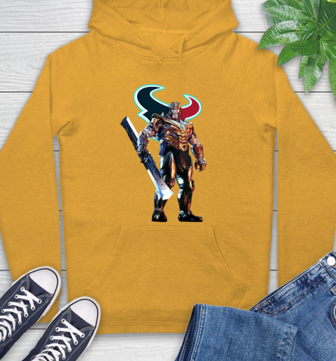 NFL Thanos Gauntlet Avengers Endgame Football Houston Texans Hoodie 3