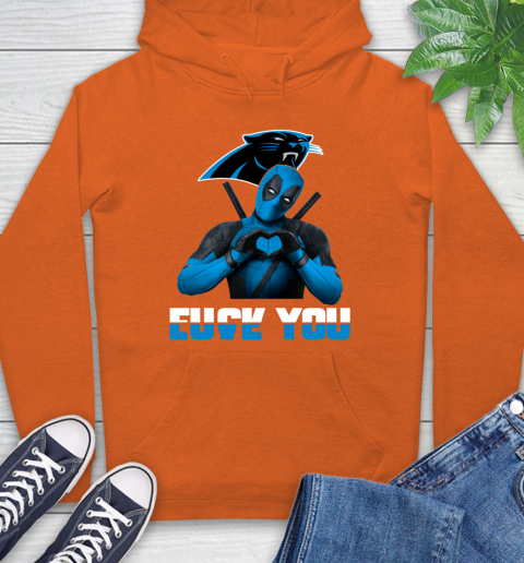 NHL Carolina Panthers Deadpool Love You Fuck You Football Sports Hoodie 4