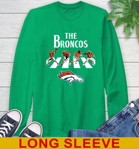 NFL Football Denver Broncos The Beatles Rock Band Shirt Long Sleeve T-Shirt 8