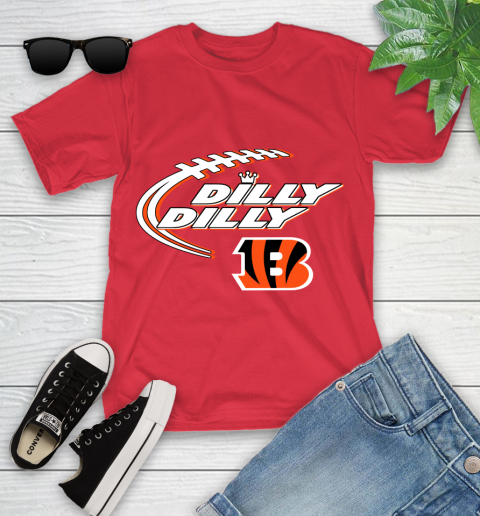 NFL Cincinnati Bengals Dilly Dilly Football Sports Youth T-Shirt 10
