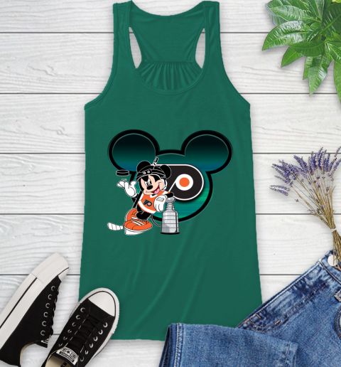 NHL Philadelphia Flyers Stanley Cup Mickey Mouse Disney Hockey T Shirt Racerback Tank 7