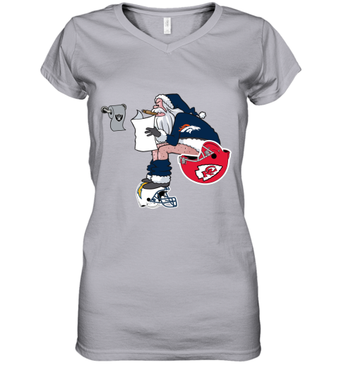 NFL Football Denver Broncos Cool Snoopy Shirt Women's V-Neck T