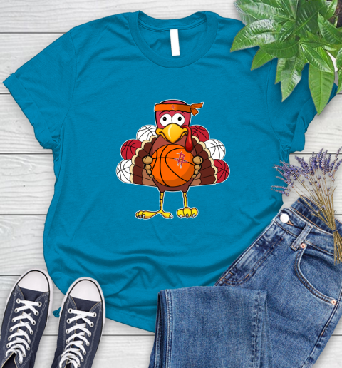 Houston Rockets Turkey thanksgiving day Women's T-Shirt 7
