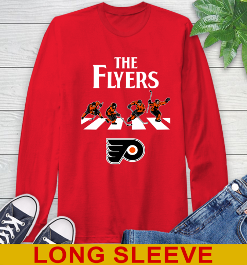 NHL Hockey Philadelphia Flyers The Beatles Rock Band Shirt Long Sleeve T-Shirt 12
