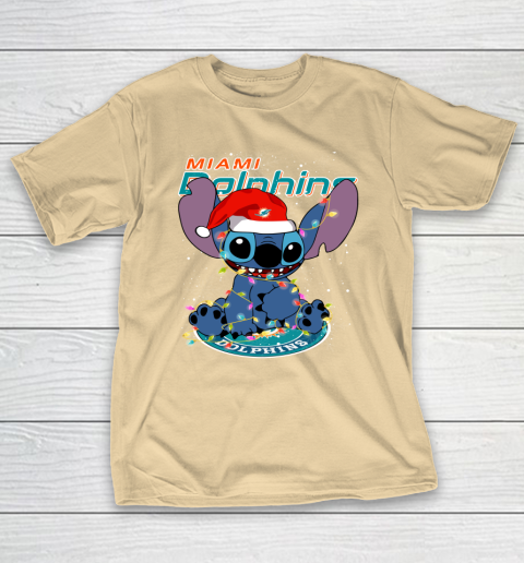 Miami Dolphins NFL Football noel stitch Christmas T-Shirt 5