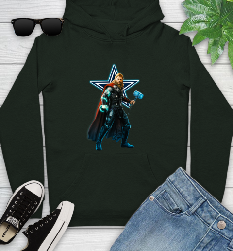 NFL Thor Avengers Endgame Football Dallas owboys Youth Hoodie 13