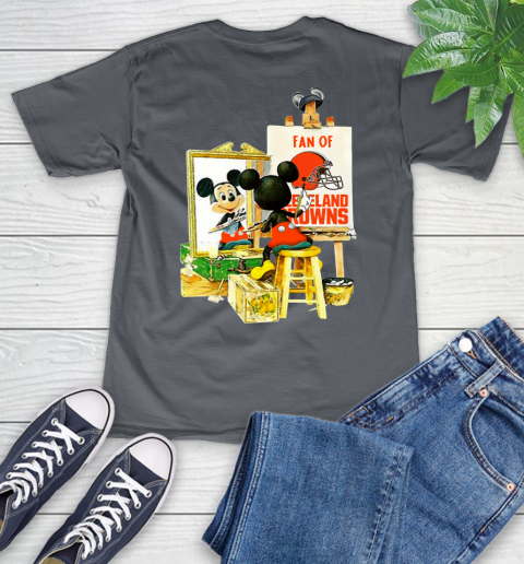 NFL Football Cleveland Browns Mickey Drawing Shirt 49