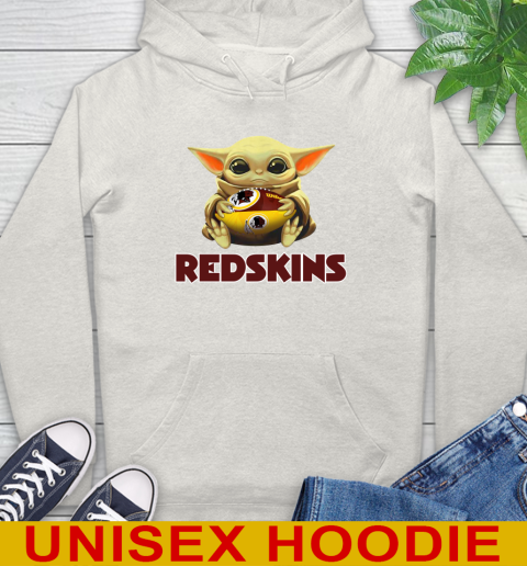 NFL Football Washington Redskins Baby Yoda Star Wars Shirt Hoodie 12