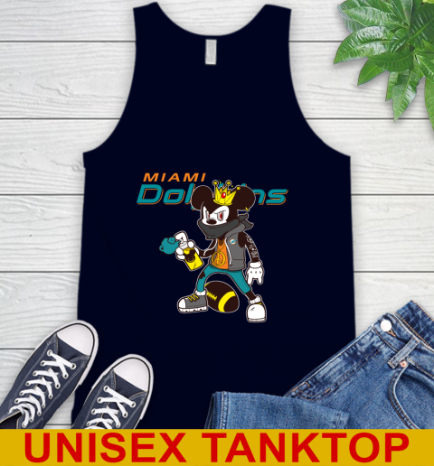 Miami Dolphins NFL Football Mickey Peace Sign Sports Tank Top 3