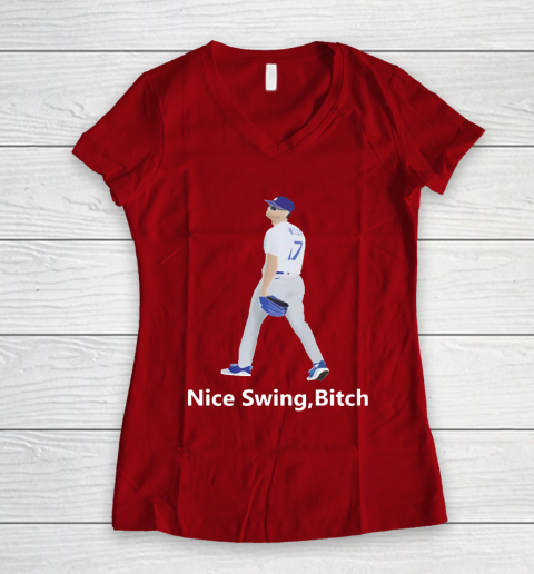 Nice Swing Bitch Joe Kelly Women's V-Neck T-Shirt 8