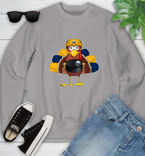 Buffalo Sabres Turkey Thanksgiving Day Youth Sweatshirt 4