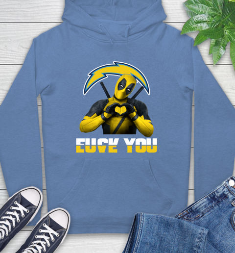 NHL San Diego Chargers Deadpool Love You Fuck You Football Sports Hoodie 11