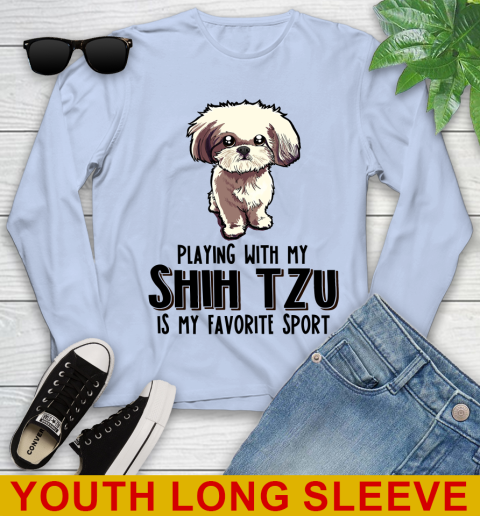 Playing with my shih tzu is my favorite sport 107