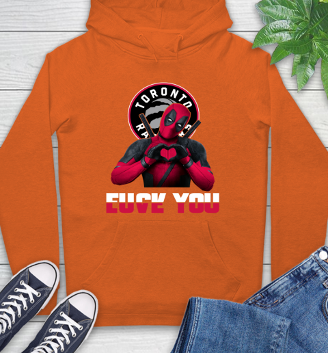 NBA Toronto Raptors Deadpool Love You Fuck You Basketball Sports Hoodie 4