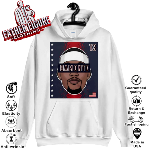 13am Adebayo wearing 13 Bamonte Hoodie
