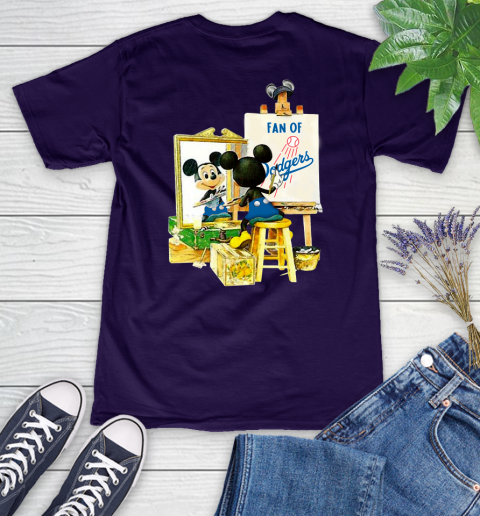 MLB Baseball Los Angeles Dodgers Mickey Drawing Shirt 74