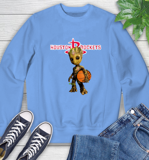 Houston Rockets NBA Basketball Groot Marvel Guardians Of The Galaxy Sweatshirt 11