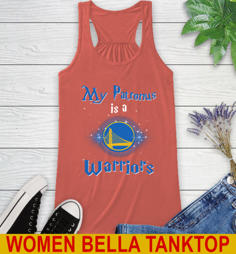 NBA Basketball Harry Potter My Patronus Is A Golden State Warriors Racerback Tank 3