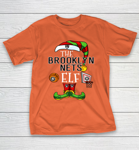 Brooklyn Nets Christmas ELF Funny NBA T-Shirt 4