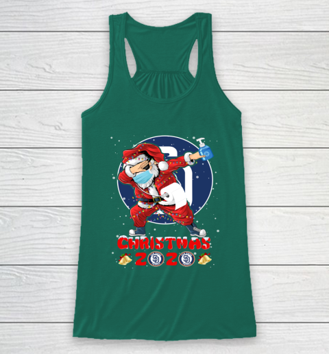 San Diego Padres Funny Santa Claus Dabbing Christmas 2020 MLB Racerback Tank 5