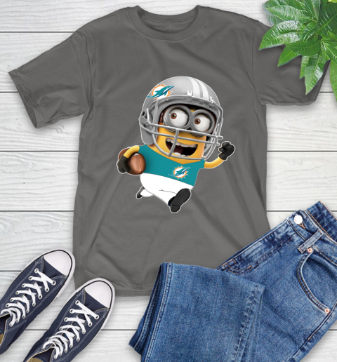 NFL Miami Dolphins Minions Disney Football Sports T-Shirt 9