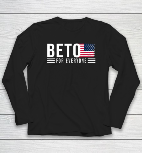 Beto For Everyone American Flag Long Sleeve T-Shirt