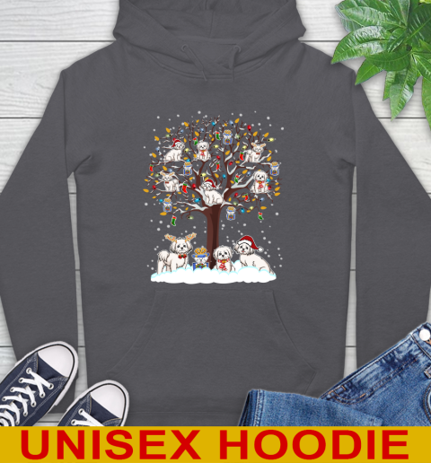 Maltese dog pet lover light christmas tree shirt 19