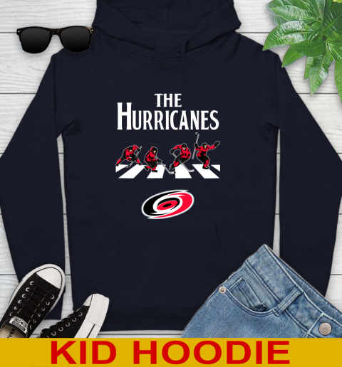 NHL Hockey Carolina Hurricanes The Beatles Rock Band Shirt Youth Hoodie 3