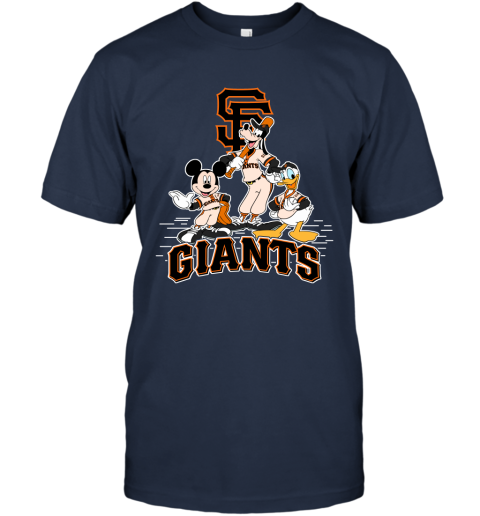 MLB San Francisco Giants Mickey Mouse Donald Duck Goofy Baseball T